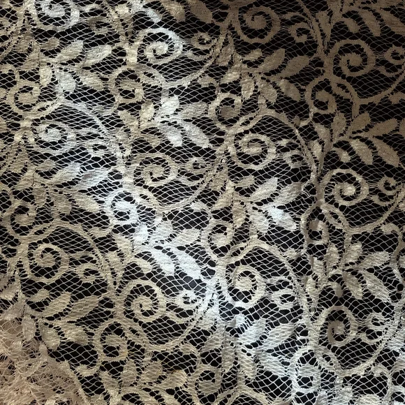 Baby Pink Lace Fabric - Picture 3 of 3